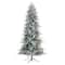 8.5ft. Pre-Lit Flocked Manchester Spruce Artificial Christmas Tree, Warm White Lights